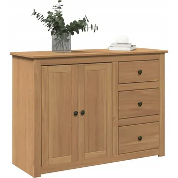 Příborník do zásuvky VidaXL Skříňka se zásuvkami Panama, 112x40x80 cm, masivní borové dřevo