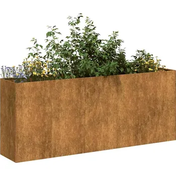 Truhlík Truhlík Rusty 200x40x80 cm Zvětralá ocel - 8721158676139