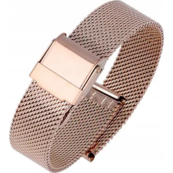 Náramek Náramek pletený - vzor 06 - 22 mm - Růžové Zlato