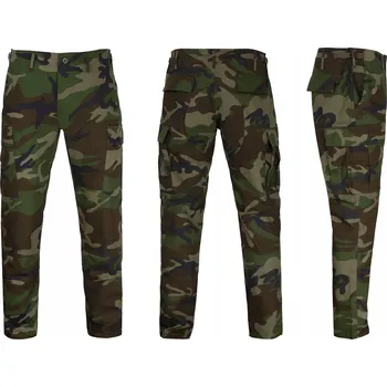 Pánské kalhoty Kapsáče vojenské Mil-Tec Teesar RipStop BDU Slim Fit Woodland XXL