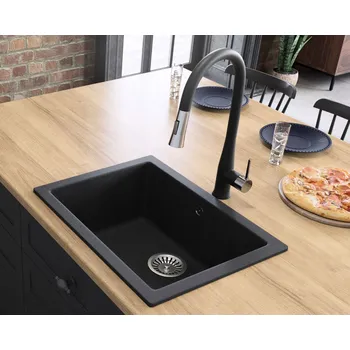 Granitový dřez Jednodřez Lavello granit černý