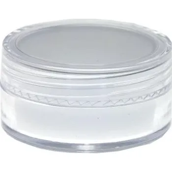 Dóza na potraviny Headshop Nádobka plastová s bílou silikonovou vložkou 10 ml, BOX 50 ks