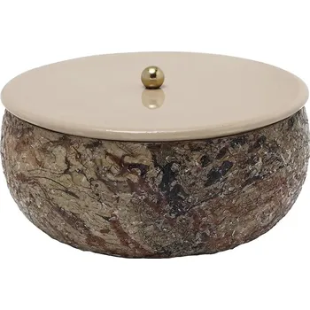 Úložný box Úložný box Present Time Mosaic Marble 16,5 x 7,5 cm PT4353BR hnědá 98X