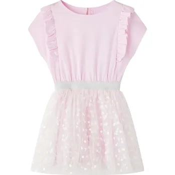 Chlapecké oblečení Dětské šaty s volánky světle růžové 116 - 8721012127227