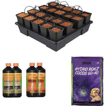 Příslušenství pro skleník Growmarket Závlahový komplet Wilma Plug&Grow pro 20 rostlin na 1.5-2.3 m2