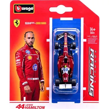 auto na autodráhu Auto F1 Ferrari SF25 Lewis Hamilton 1:64