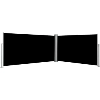 Stínicí technika Zatahovací postranní markýza černá 160 x 600 cm - 8718475971801