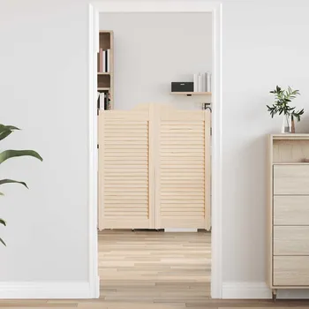 Interiérové dveře Křídlové dveře Louvred Design 2 páry 90x80 cm borovicový masiv - 8721158668219