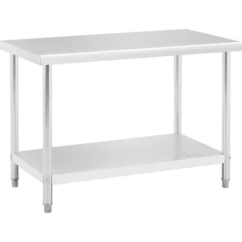 Kuchyňská pracovní deska Pracovní stůl z ušlechtilé oceli - ECO - 120 x 60 cm - 250 kg - Royal Catering RCAT-120/60-NW