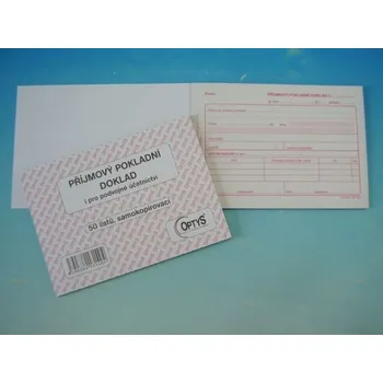 Tiskopis Doklad příjmový A6 jednod. NCR, propis. /OP1314/