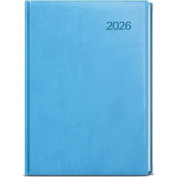 Diář BALOUŠEK TISK Diář denní - David - Vivella - A5 - světle modrá 2026 / 20,5cm x 14,3cm / BDD6-11-26