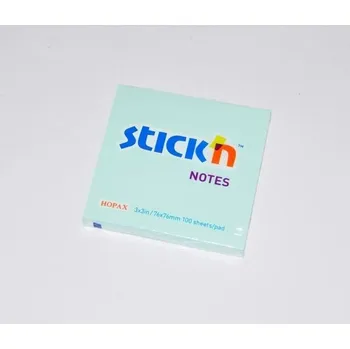 Samolepící bloček Samolepící bločky pastelové 100 l - modrý (21149)