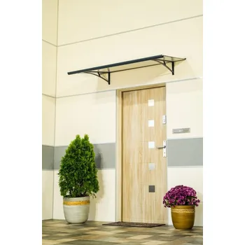 Stříška nad vchodové dveře LANIT PLAST, s.r.o. stříška nad dveře LANITPLAST VIRGO 150/83,5 antracit LG2814