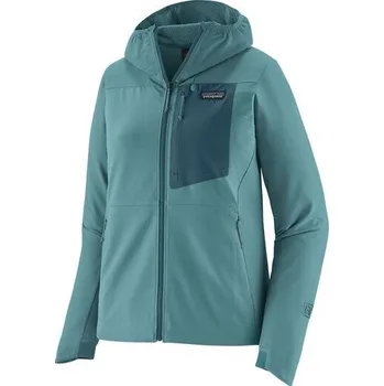 Dámská softshellová bunda Patagonia R1 CrossStrata Hoody Velikost: L / Barva: modrá