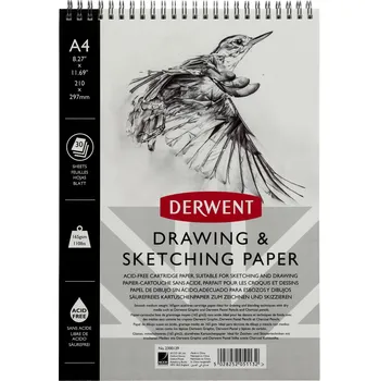 Skicák DERWENT Drawing & Sketching Paper A4 / 30 listů / 165g/m2