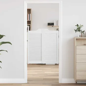 Interiérové dveře Křídlové dveře Louvred Design 1 pár bílé 90x80 cm - 8721158668325