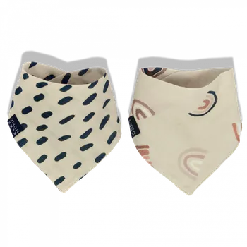 Šátek KLRK HOME Dětské oboustranné šátky R&R, 2 ks