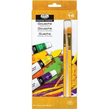 Výtvarná barva Royal & Langnickel Kvašové barvy ARTIST 12x12ml + 2 štětce