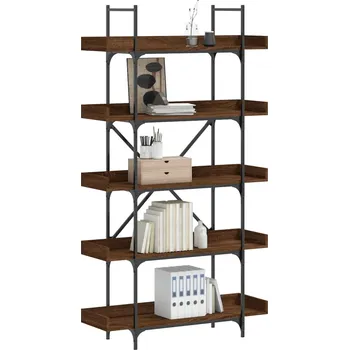 Knihovna Knihovna s 5 policemi hnědý dub 100 x 33 x 180,5 cm kompozit - 8721012194830