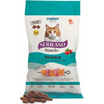 Krmivo pro kočku Serrano Snack Cat Urinary Salmon Tuna 50 g