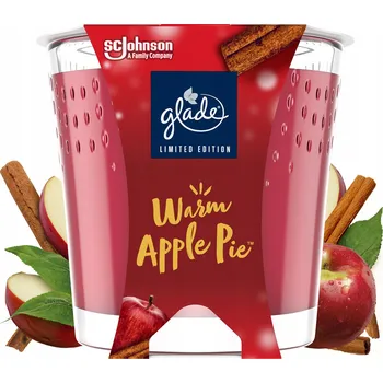 Svíčka Parafínová vonná svíčka Warm Apple Pie Glade