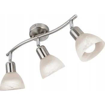 Stropní bodové svítidlo obdélníkové Reality bílé, stříbrné