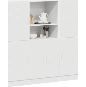 police Sada 3 kusů kuchyňských skříněk bílá kompozitní dřevo - 8721158628930