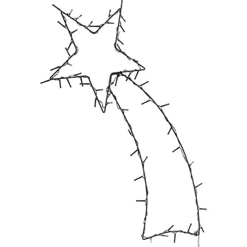 Vánoční dekorace Vánoční osvětlení padající hvězdy silhouette 80 LED bílá - 8721158398062