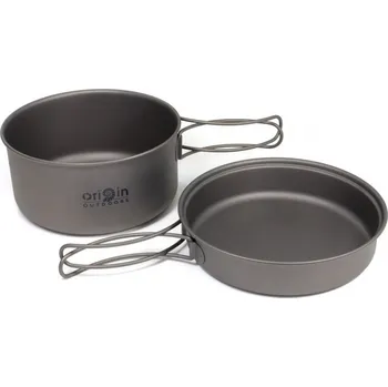 Outdoor vaření Origin Outdoors Nádobí outdorové dvojdílné - ešus 1 litr TITAN