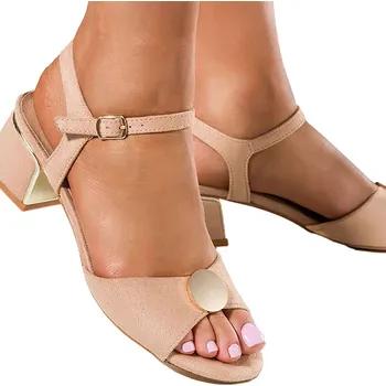 Dámské sandále Casu dámské sandály ER24X9/BE podpatek blok, velikost 37