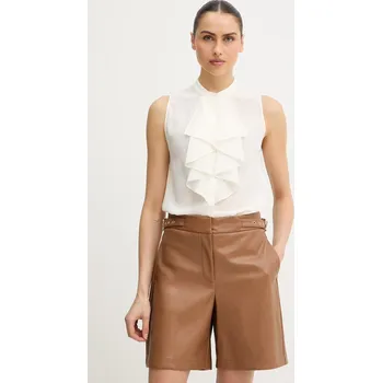 Dámská košile Hedvábné tričko Luisa Spagnoli Burrata 542828 béžová 01X, vel. S