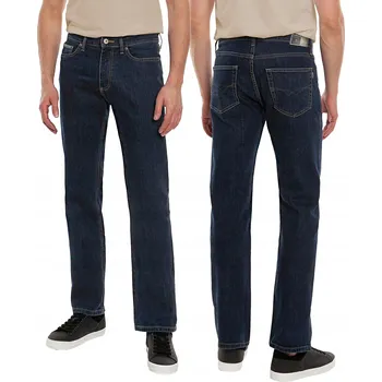 Pánské džíny Zateplené džíny megi collection tmavě modré rovného střihu velikost 38/32