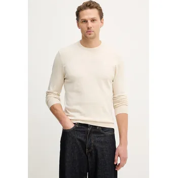 Pánský svetr Svetr s přídavkem hedvábí Hackett London HM7000114 béžová 02X, vel. XXL