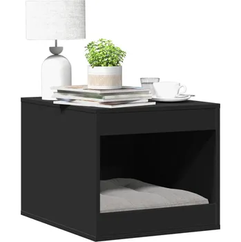 Skříňka na kočičí záchod černá 47 x 59 x 42 cm kompozitní dřevo - 8721158499912