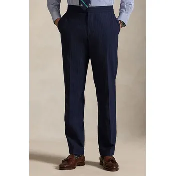 Kalhoty s příměsí vlny Polo Ralph Lauren 715A12225 námořnická modř 59X, vel. 38/32