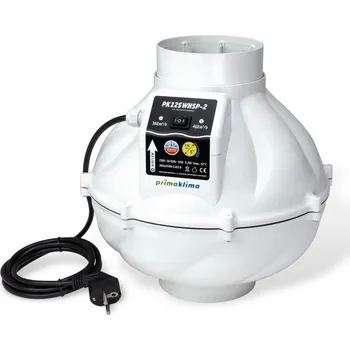 potrubní ventilátor PrimaKlima Prima Klima Whisperblower 125 mm - 360/460 m3/h, dvourychlostní ventilátor