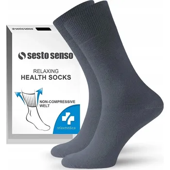 Pánské ponožky Sesto Senso Ponožky bez kompresního lemu šedé, velikost 43-46