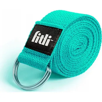 podložka na cvičení DLOUHÝ POPRUH NA JÓGU PRO CVIČENÍ A PROTAHOVÁNÍ, PEVNÝ, 300 cm BAVLNA