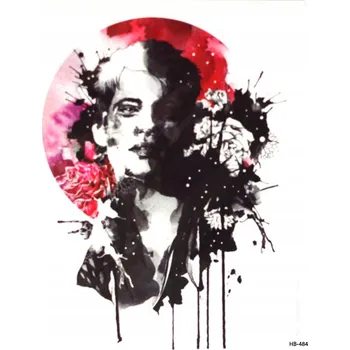 Odstranitelné tetování Dočasné tetování TATTOO 3D vzory květiny žena