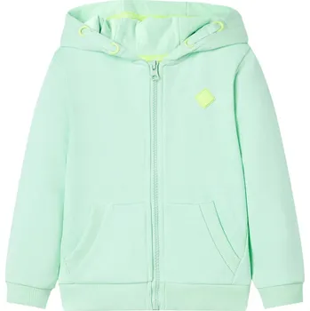 Chlapecká mikina Dětská mikina s kapucí na zip jasně zelená 128 - 8721012014688