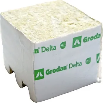 Hnojivo Grodan Delta NG2.0 75x75x65 mm, pěstební rockwool kostky bez díry, BOX 384 KS