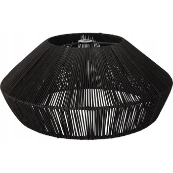 Přírodní ratanové závěsné svítidlo - 50 cm (černé)