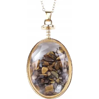 Náhrdelník Náhrdelník s přírodním kamenem Tygrysie Oko Amulet Ochrony