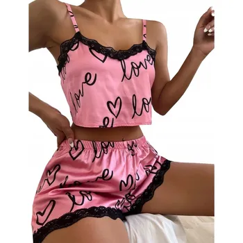 Dámské pyžamo SNM dámské pyžamo polyester růžové, univerzální velikost