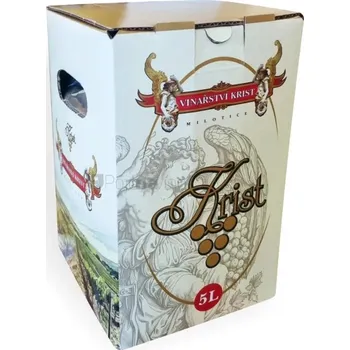 Víno Rulandské šedé, bag in box, polosuché, Vinařství Krist, 5l