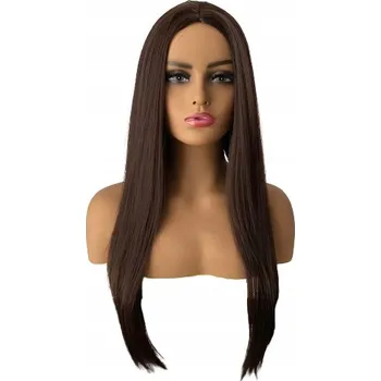 Paruka Paruka hnědá tmavě hnědá + čepice