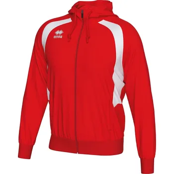 Pánská mikina ERREA´ ERREA ARIS Mikina s kapucí BARVA: červená - bílá, Velikost: XXS Raglánové rukávy, kontrastní vsadky, kapuce se šňůrkami