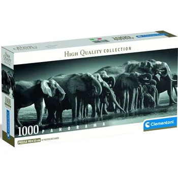 Puzzle Clementoni puzzle 1000 Panorama Stádo obrů