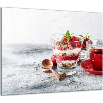 Obraz SKLENĚNÁ OCHRANNÁ DESKA NA SPORÁK 60x52 DEZERT