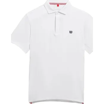 Pánská polokošile Wilson League Polo Bright White Oblečení pánské: M